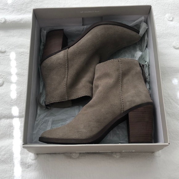 BP Heath Grey Suede Bootie - Picture 2 of 3